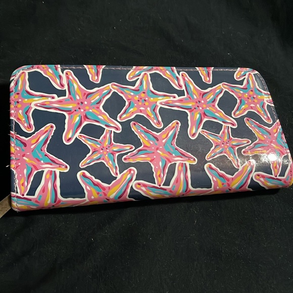 Simply southern pink starfish with navy blue background wallet in GUC - Picture 4 of 8